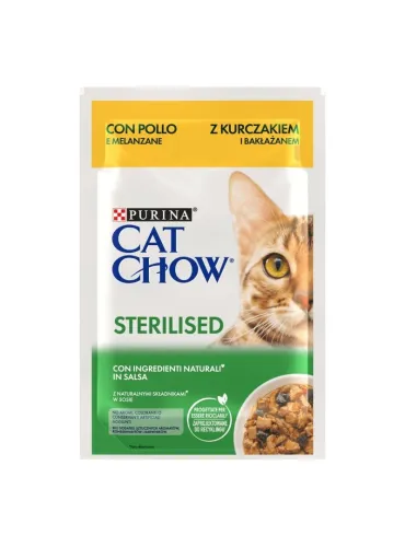 Cat Chow Sterilised Pollo e Melanzane 85 Gr