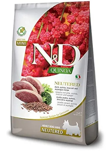 N&D Quinoa Dog Duck Asparagi Neut. 7 Kg