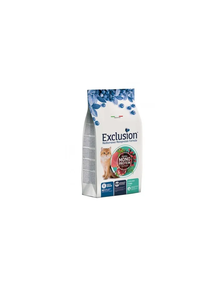 Exclusion mediterraneo gatto sterilized tonno 1,5 kg