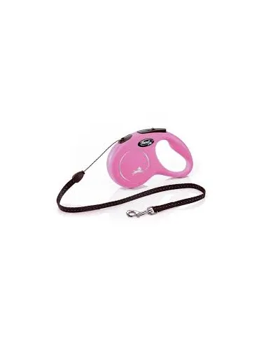 Flexi New Classic S Corda 5 mt 12 kg Rosa