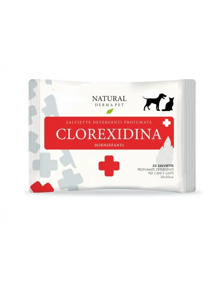 Natural derma pet salviette clorexidina 35 pz Natural derma pet salviette clorexidina 35 pz