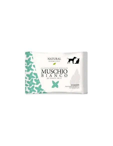 Natural derma pet salviette muschio bianco 35 pz Natural derma pet salviette muschio bianco 35 pz