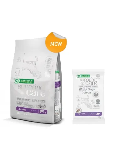 NaturÈs Protection Superior Care cane snack white dogs junior brain development salmone 110 gr