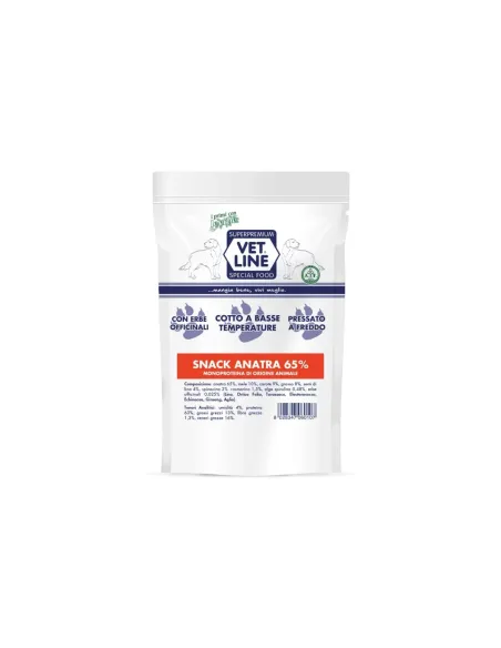 Vet Line Snack Cane Anatra 80 Gr