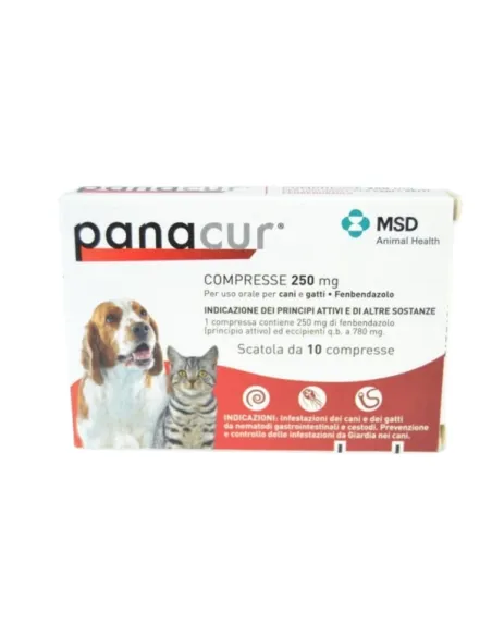 Panacur 250 mg 10 compresse