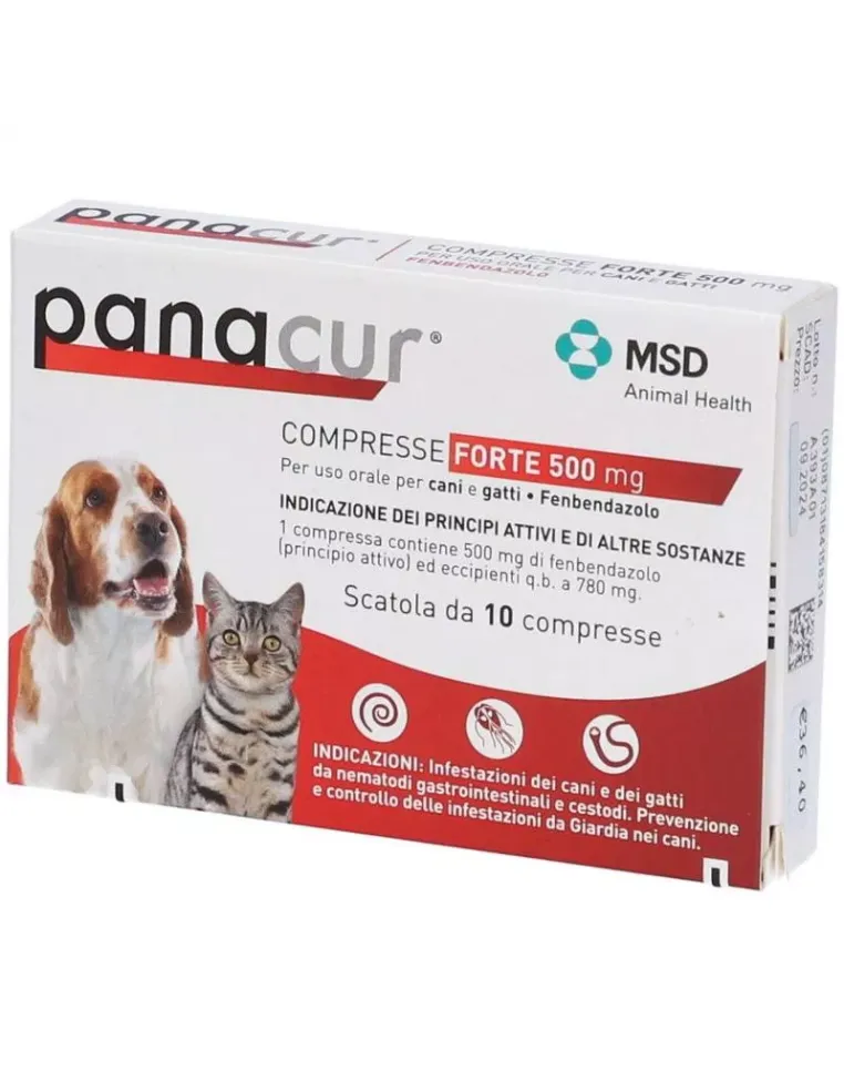 Panacur 500 mg Forte 10 compresse