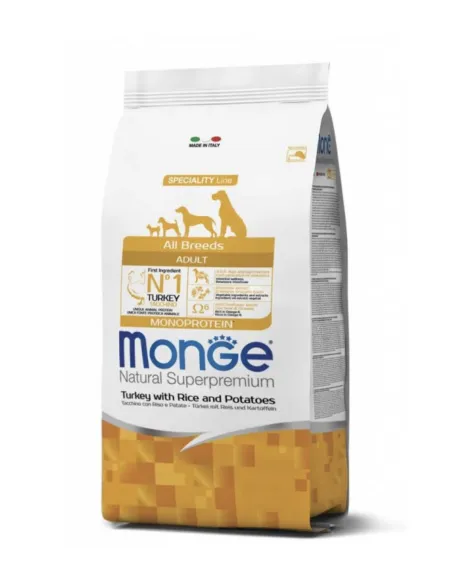Monge Dog Adult All Breeds Tacchino 2,5 Kg Monge Dog Adult All Breeds Tacchino 2,5 Kg
