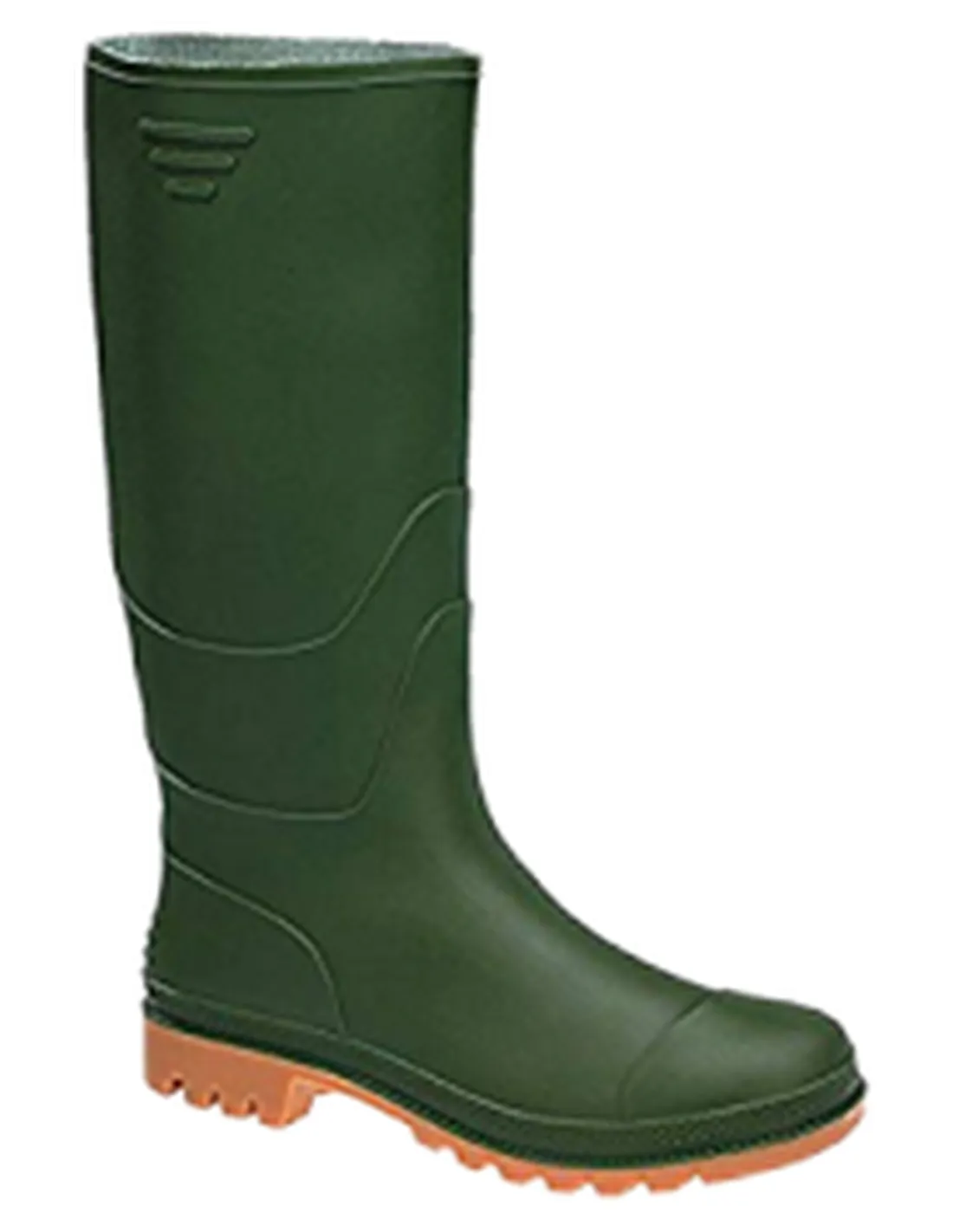 Stivale Ginocchio Pvc Verde Beige Taglia 45