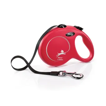 Flexi New Classic L Fettuccia 5 Mt 50 kg Rosso