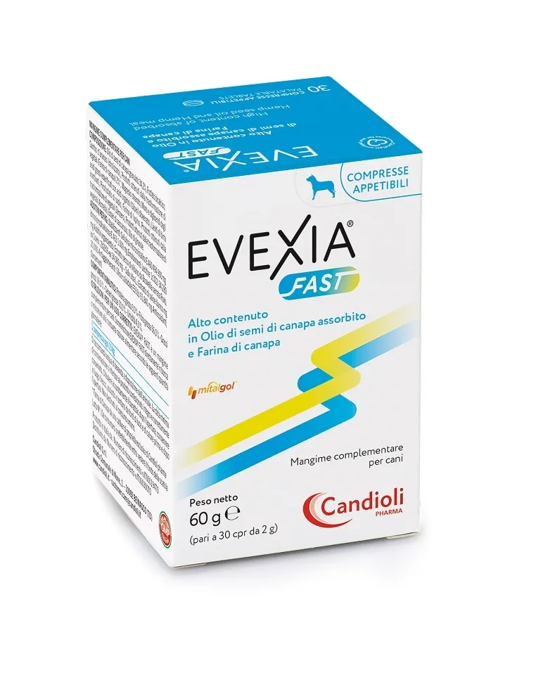 Evexia Fast 30 Compresse per Cani 60 g