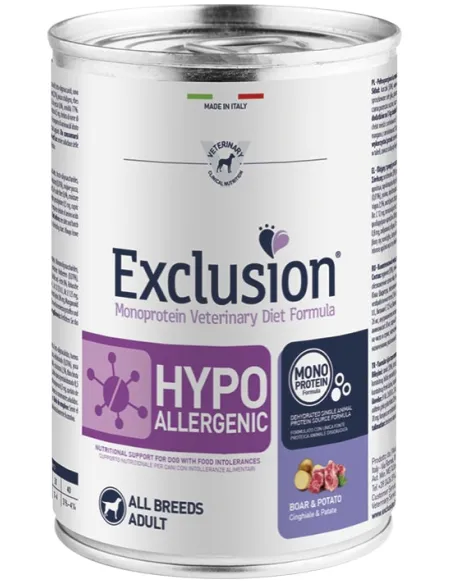 Exclusion Diet Hypoallergenic Cinghiale e Patate 400GR Exclusion Diet Hypoallergenic Cinghiale e Patate 400GR