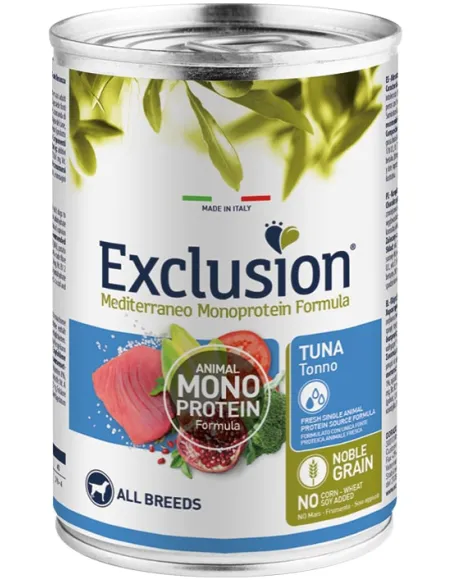 Exclusion Mediterraneo Monoprotein Tonno 400GR Exclusion Mediterraneo Monoprotein Tonno 400GR