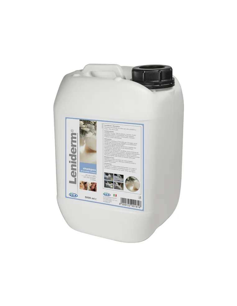 Leniderm Shampoo 5 Litri per Cani e Gatti 5L