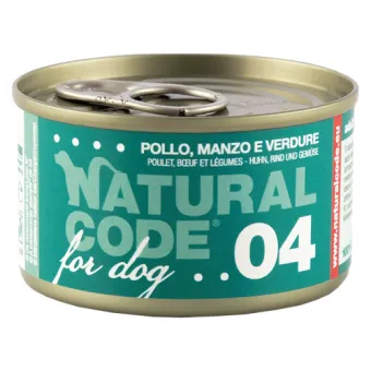 Natural Code 04 Pollo e Manzo con Verdure 90GR