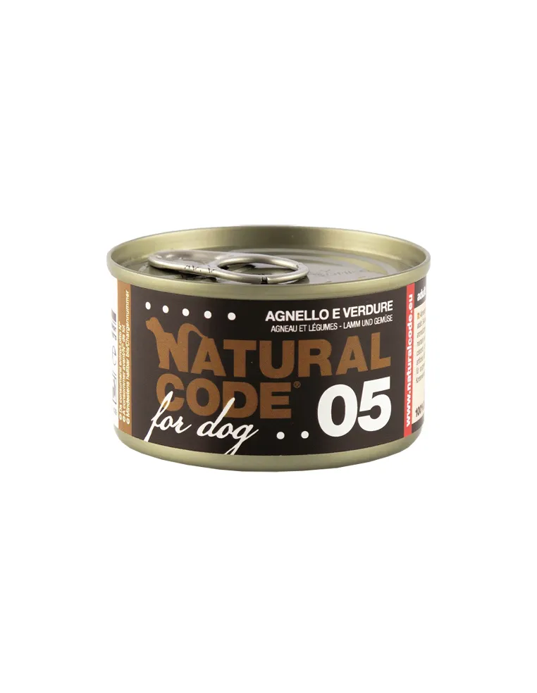 Natural Code 05 Agnello e Verdure 90GR