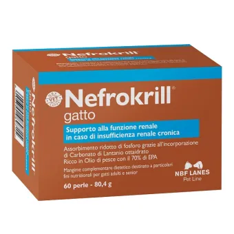Nefrokrill Lanes 60 Perle per Gatti Adulti e Senior