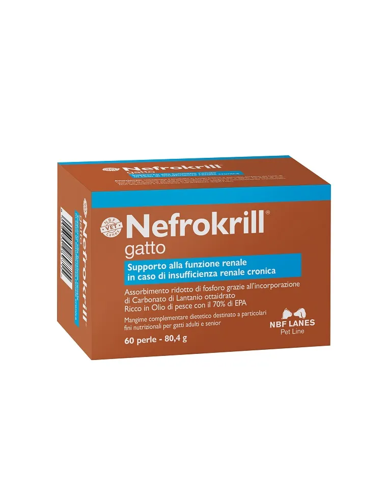 Nefrokrill Lanes 60 Perle per Gatti Adulti e Senior