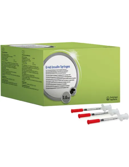 Prozinc U40 Siringa Insulina Veterinaria 1ML 120PZ
