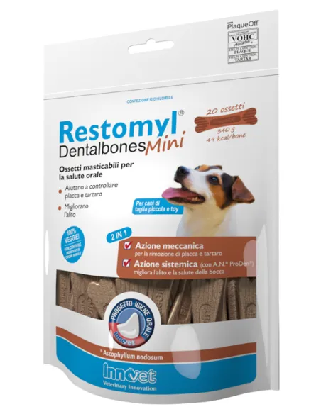Restomyl Dentalbones Mini Ossetti Masticabili 340GR