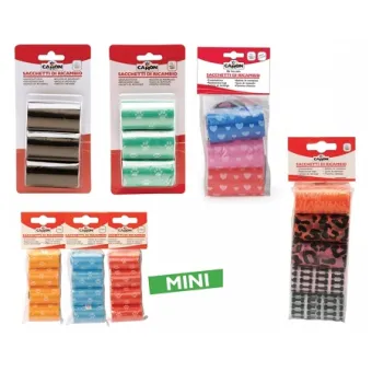 Sacchetti Colorati Dispenser 3 Rotoli Camon
