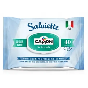 Salviette Muschio Bianco 40 Pezzi Camon