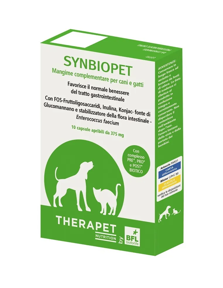 Synbiopet Therapet 10 Capsule Benessere Intestinale