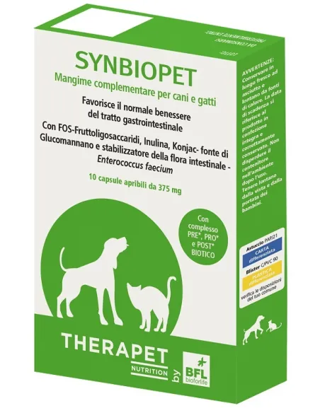 Synbiopet Therapet 10 Capsule Benessere Intestinale