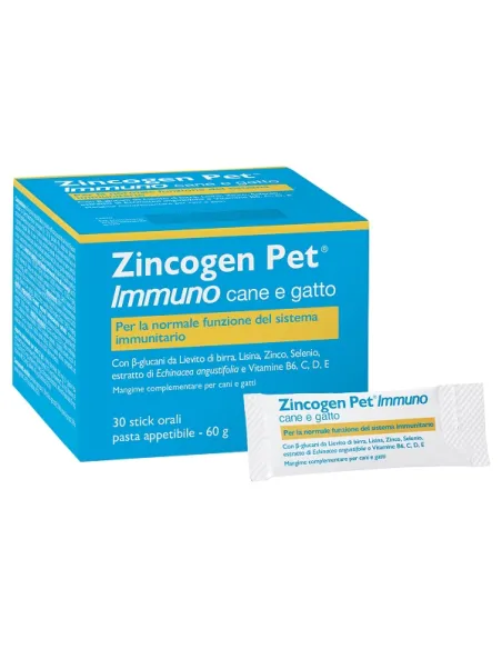 Zincogen Pet Immuno NBF 30 Stick Orali Zincogen Pet Immuno NBF 30 Stick Orali