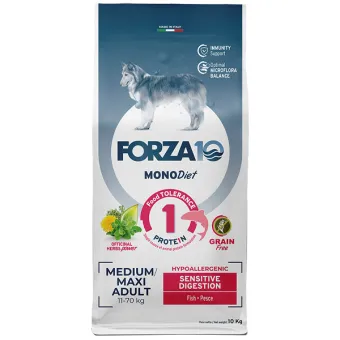 Forza10 MonoDiet Adulte Digestion Sensible au Poisson 10KG