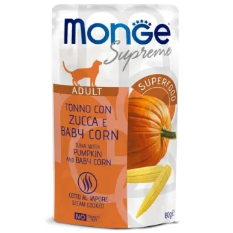 Monge Supreme Adult Tonno e Zucca con Baby Corn 80GR