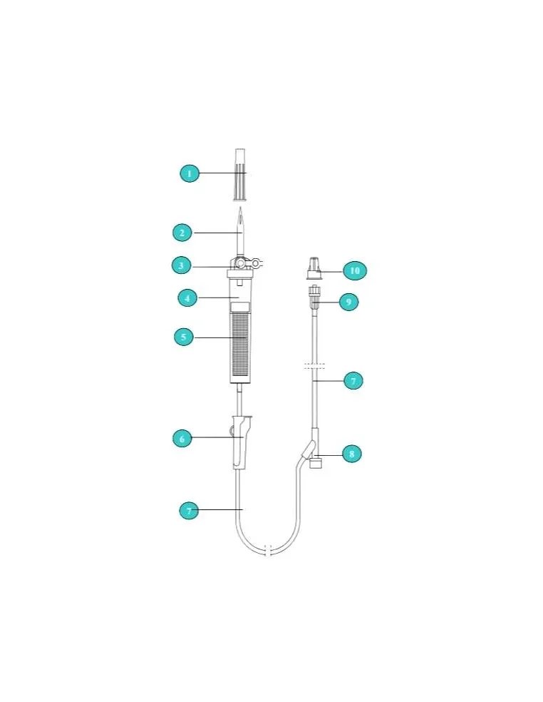 Set de transfusion 150 cm 150 centimètres
