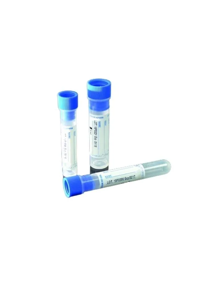 Lithium Heparin Test Tube 50 Pieces Blue Cap
