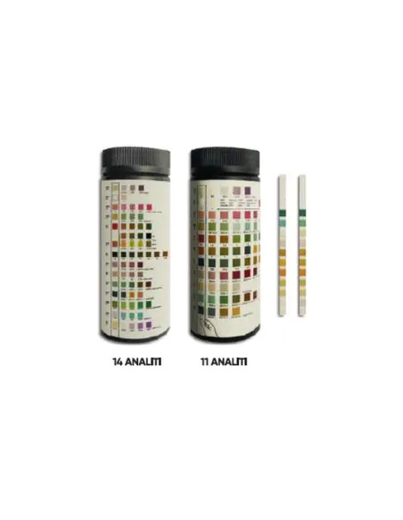 Bandelettes réactives pour analyse d'urine 11 paramètres 11 bandelettes