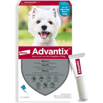 Advantix Spot On 1 pipetta per cani da 4 a 10 kg