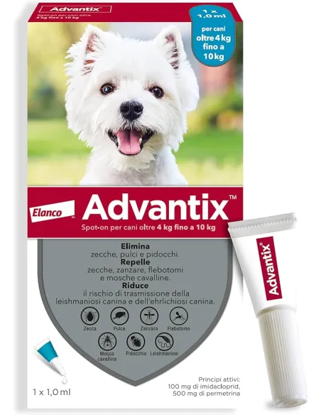 Advantix Spot On 1 pipetta per cani da 4 a 10 kg