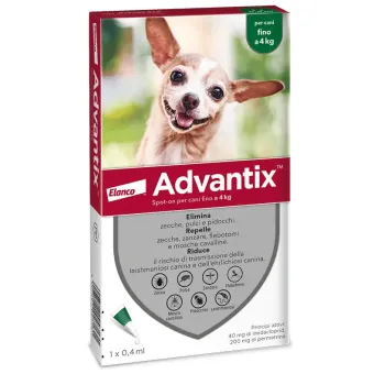 Advantix Spot On 1 pipetta per cani fino a 4 kg