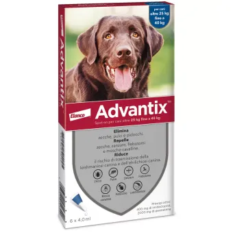 Advantix Spot On 6 pipette 25 kg fino a 40 kg