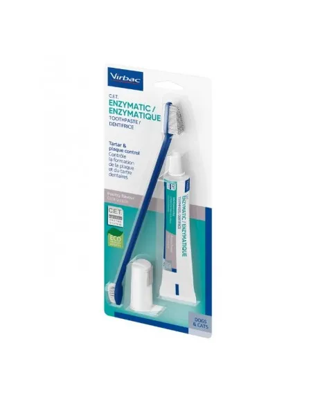 Virbac CET kit spazzolino + dentifricio enzimatico 70 gr