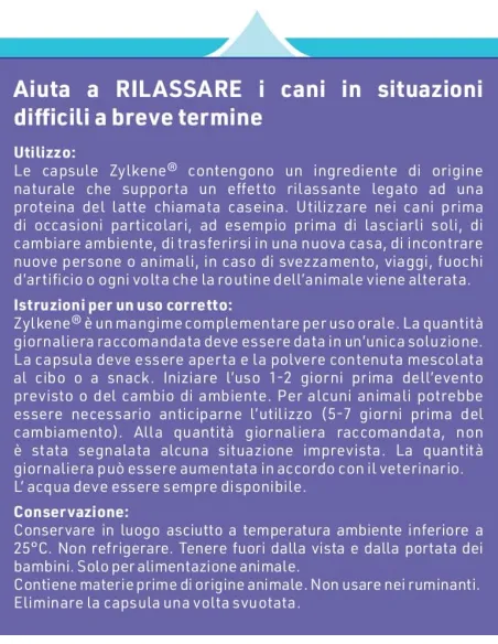 Zylkene Vetoquinol 20 capsule 450 mg