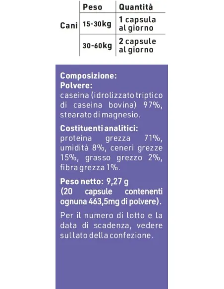 Zylkene Vetoquinol 20 capsule 450 mg Zylkene Vetoquinol 20 capsule 450 mg