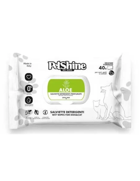 Petshine Salviette Aloe 40pz Petshine Salviette Aloe 40pz
