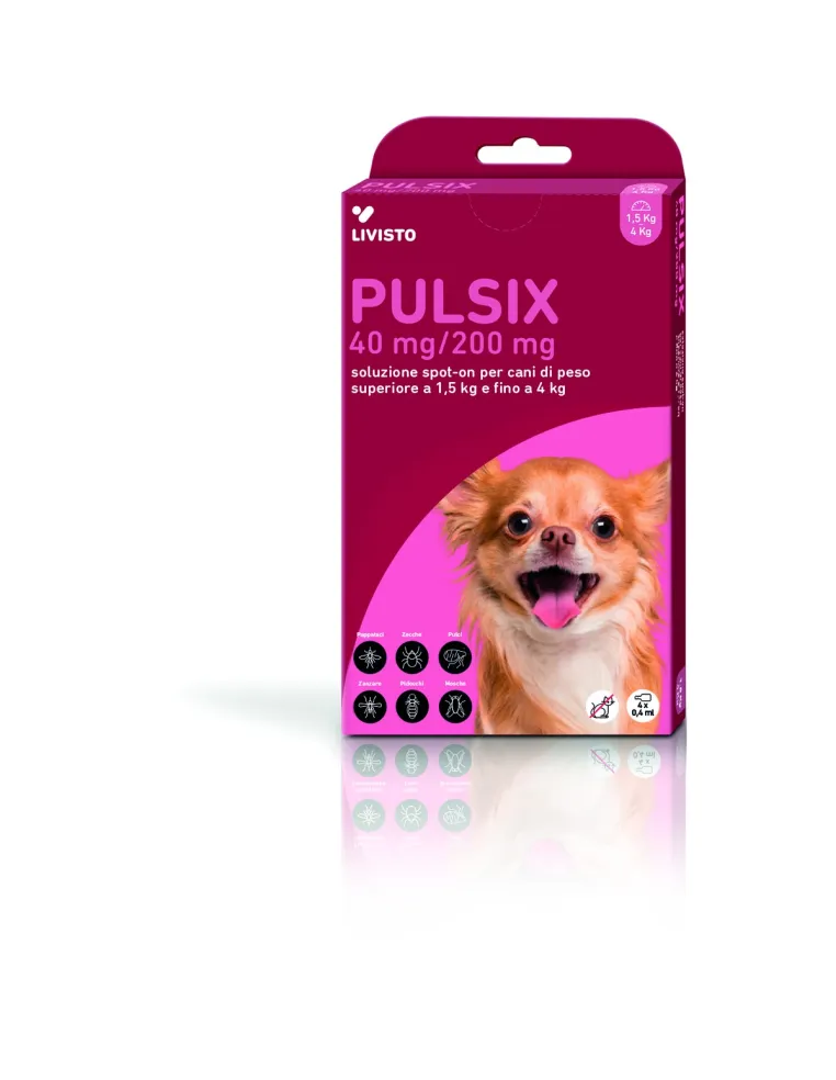 Pulsix spot on 4 pipette cani da 1,5 fino a 4 kg