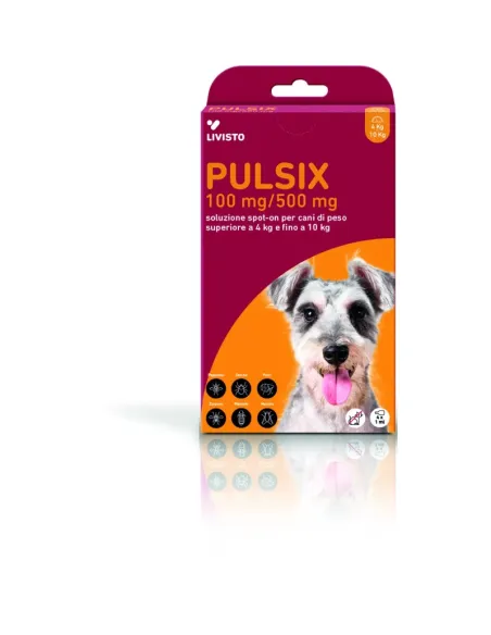 Pulsix spot on 4 pipette cani da 4 fino a 10 kg