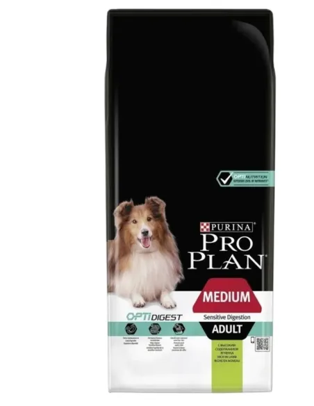 Purina proplan adult medium sensitive digestion optidigest agnello 14 kg