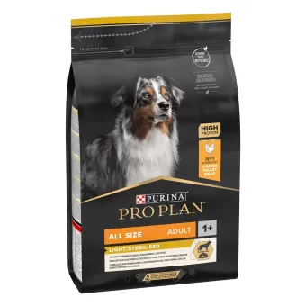 Purina Proplan adult all size light sterilised optiweight 3 kg