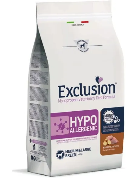 Exclusion hypoallergenic rabbit potato 2 kg