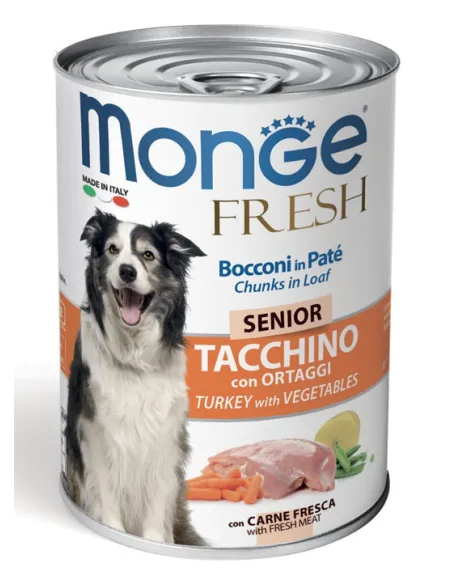 Fresh senior tacchino ortaggi 400 g monge