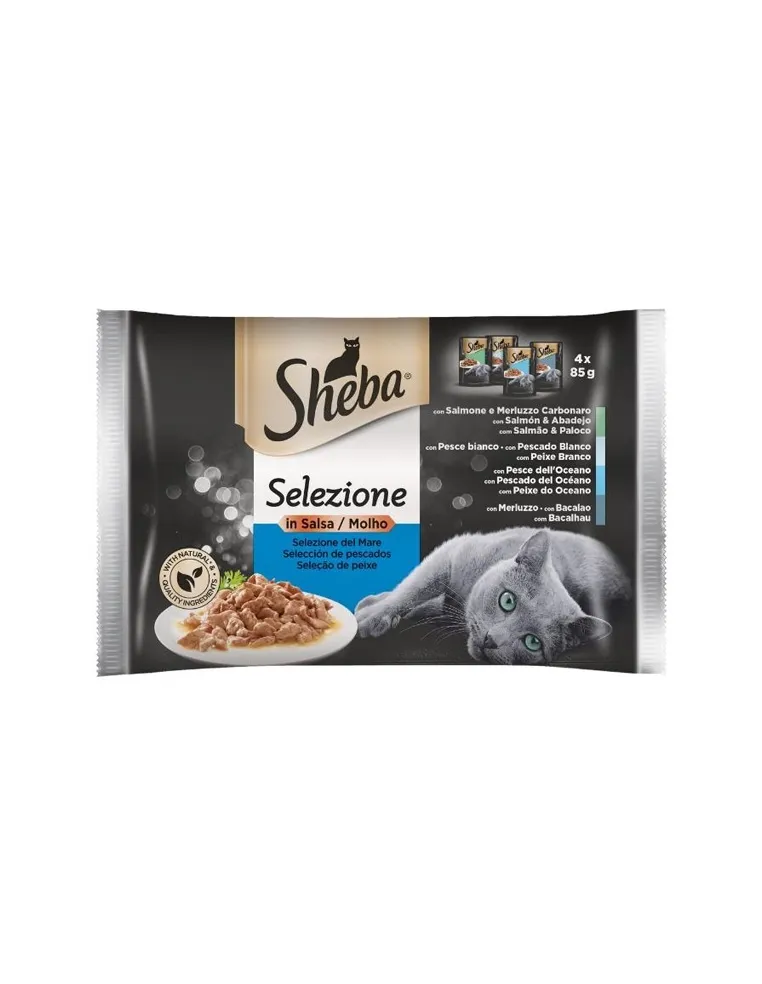 Sheba Selection z Rybą 4x85gr