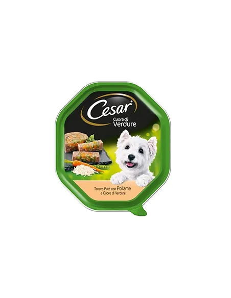 CESAR Garden Selections Poultry Soft Heart Vegetables 150g