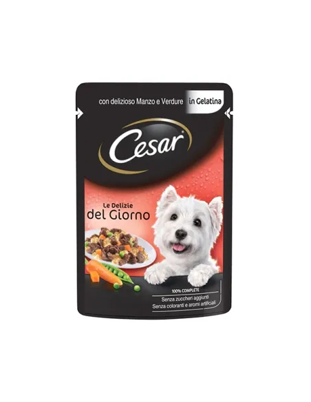 Délices du Jour Chien César 100g Gelée de Boeuf Légumes